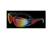 Safety Rider Flame Safety Glasses With G Tech Red Lens