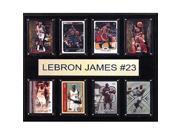 CandICollectables 1215LEBRON8C NBA 12 x 15 in. LeBron James Cleveland Cavaliers 8 Card Plaque