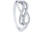 Doma Jewellery SSRZ6877 Sterling Silver Ring With Micro Set CZ Size 7