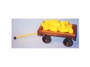 THE PUZZLE MAN TOYS W 2080 Wooden Play Farm Series Accessories Special Wagon 16 Bales of Straw