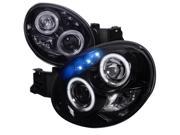 Spec D Tuning LHP WRX02G TM Smoke Gloss Black Housing Projector Headlights for 02 to 03 Subaru Impreza 11 x 19 x 22 in.