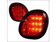 Spec D Tuning LT GS30098RLED TMX Trunk Piece LED Tail Lights for 98 to 05 Lexus GS300 Red 10 x 12 x 18 in.