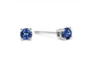 SuperJeweler 14K 0.33 Ct. Blue Diamond Stud Earrings White Gold