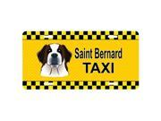 Carolines Treasures BB1370LP Saint Bernard Taxi License Plate