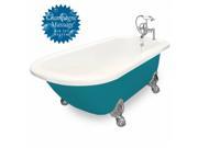 American Bath Factory T051F SN L BP Champagne Trinity 60 in. Bisque Acrastone Air Bath Tub Large