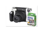 Fuji Photo Film USA 600015500 16 Mp Instax Wide 300 Camera Bundle Auto Focus Black