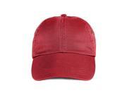 Anvil 156 Solid Low Profile Twill Cap One Size Red