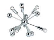 Elements 5693 6H Supernova Mini Chandelier In Polished Chrome