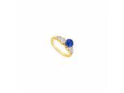 Fine Jewelry Vault UBJ2244Y14DS 101RS8 Sapphire Diamond Engagement Ring 14K Yellow Golld 1.75 CT Size 8
