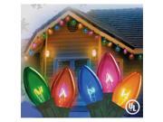 NorthLight Multi C9 Christmas Lights 12 in. Spacing Green Wire Set Of 25