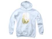 Trevco Medium White Light Youth Pull Over Hoodie White Extra Large