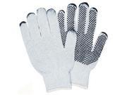 Memphis Glove 127 9650SM Natural PVC Coated String Knit Glove Small