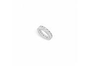Fine Jewelry Vault UBAGRD800CZ14125 Eight CT CZ Eternity Band in 925 Sterling Silver