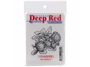 Deep Red Stamps 3X400121 Cling Stamp Strawberries