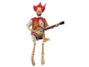 Costumes for all Occasions VA113 Skeleton Playing Guitar 40in