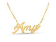 SuperJeweler Amy Nameplate Necklace In Gold