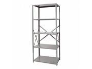 Hallowell F7510 18HG Hallowell Hi Tech Free Standing Shelving 36 in. W x 18 in. D x 87 in. H 725 Hallowell Gray 5 Adjustable Shelves Stand Alone Unit Open Style