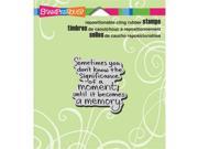Stampendous CRD187 Stampendous Cling Rubber Stamp 3.5 in. x 4 in. Sheet Moment Memory