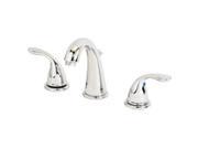 Homewerks 116876 Two Decorative Lever Handle Widespread Lavatory Faucet Chrome