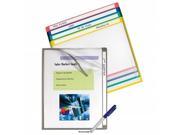 C Line Products 62190 Write On Project Folders Letter Assorted Colors
