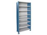 Hallowell H7723 1810PB Hallowell H Post High Capacity Shelving 48 in. W x 18 in. D x 123 in. H 707 Marine Blue Posts and Sides