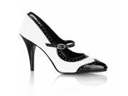 Pleaser ADO701UV_C_NW 12 2.75 in. Platform Slide Shoe Black White Size 12