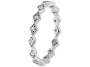 Doma Jewellery MAS02232 9 Sterling Silver Ring with Cubic Zirconia Size 9