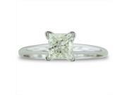 SuperJeweler 1 Ct. Platinum Princess Diamond Solitaire Engagement Ring