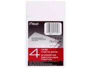 Mead 57130 3.05 x 5.05 in. 4 Pack White Memo Pads 50 Count