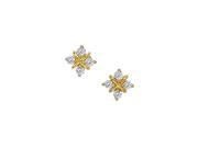 Fine Jewelry Vault UBNER40004Y14D April Birthstone Diamonds Fashion Earrings in 14K Yellow Gold0.50 CT TDW