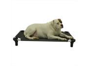 4Legs4Pets C BK4022GY 40 x 22 in. Unassembled Pet Cot Black with Gray Legs