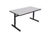 CORRELL CSA2448M 15 Adjustable Height Melamine Computer And Training Table