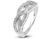 Doma Jewellery MAS02372 7 Sterling Silver Ring with Cubic Zirconia Size 7