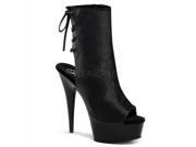 Pleaser DEL1018_B_PU 7 1.75 in. Platform Delight Shoe Black Size 7