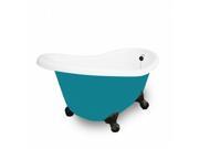 American Bath Factory T020A OB P Marilyn 67 in. Splash Of Color Acrastone Tub Drain No Faucet Holes Small