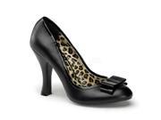 Pin Up Couture SMITT01_BPU 7 Pump Shoe with Bow Black Size 7