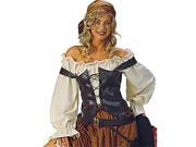 Alexanders Costumes 27 294 Caribbean Pirate Blouse Natural Small