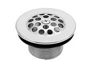 Westbrass D3311 F 07 1.38 in. Bath Drain with Grid and Screw Satin Nickel