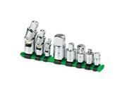 S K Hand Tool SK4518 8 Piece Chrome Universal Adapter Set