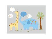 Roommates RMK3194GM Baby Safari Animals Peel and Stick Giant Wall Decals