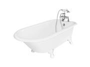 American Bath Factory T140B WH Windsor Bathtub Faucet White