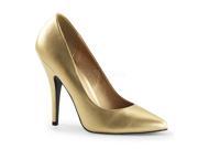 Pleaser SED420_G_PU 8 Classic Pump Shoe Gold Size 8
