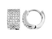 Doma Jewellery MAS01053 Sterling Silver Huggy Earrings with CZ
