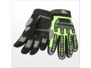 3asafety G7101 Hi Viz Lime Heavy Duty Impact Glove Pair