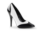 Pleaser SED425_BW 8 Classic Spectator Pump Shoe Black White Size 8