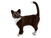 Schleich 13770 Standing Cat Toy Gray White Ages 3 Up