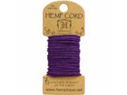 Hemptique HMC20 DKPUR Hemp Cord 20lb 20 Pkg Dark Purple