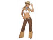 Roma Costume 14 4204 AS M L 6 Pieces Wild West Sheriff Medium Large Tan Brown