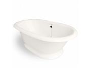American Bath Factory T120A OB B Heritage 72 in. Bisque Acrastone Tub Drain Old World Bronze Metal Finish