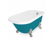 American Bath Factory T041A SN P DM 7 Jester 54 in. Splash Of Color Acrastone Tub Drain Satin Nickel Metal Finish Large